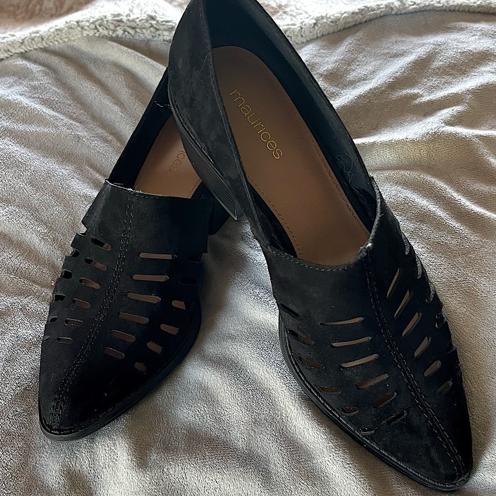 Maurice's shoes 7.5 work shoes black
